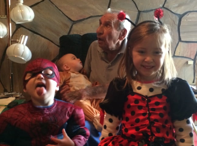 Dad and great grandkids