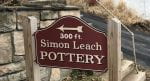 Sign for Simon Leach Pottery