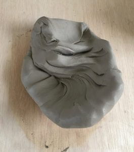 Wedged recycled clay